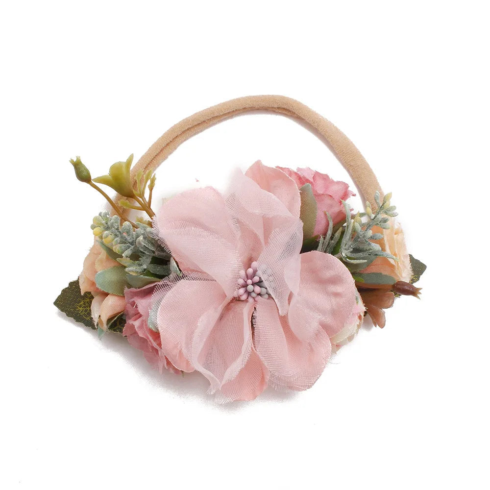 KMK - Toddler Elastic Floral Headband