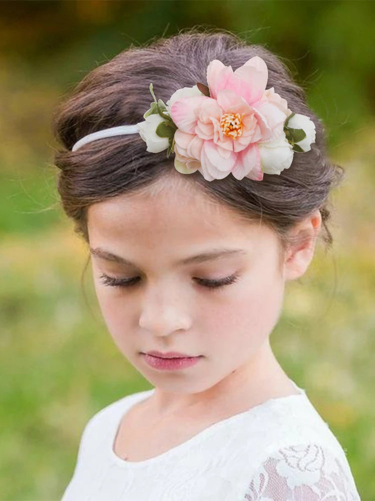 KMK - Toddler Elastic Floral Headband