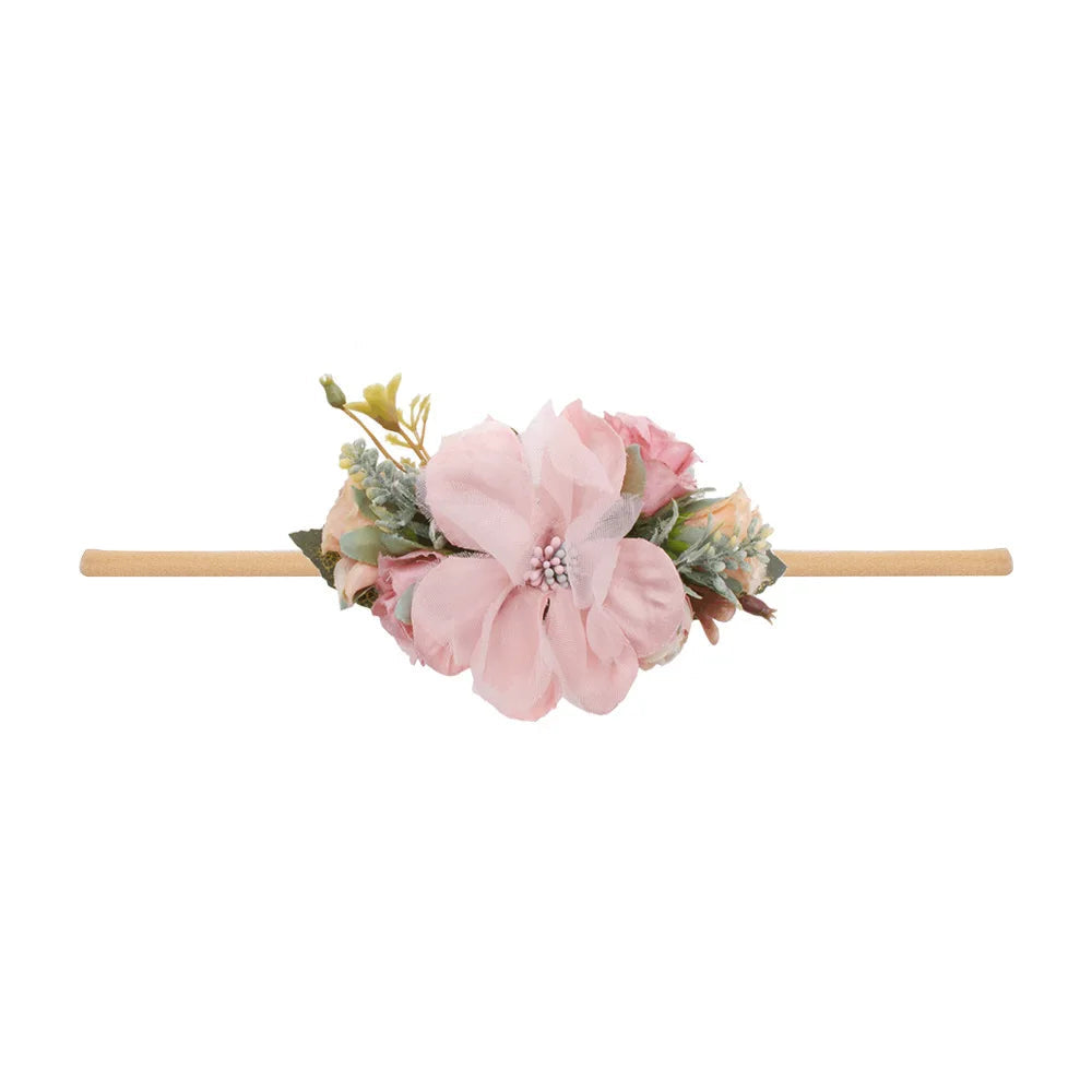 KMK - Toddler Elastic Floral Headband