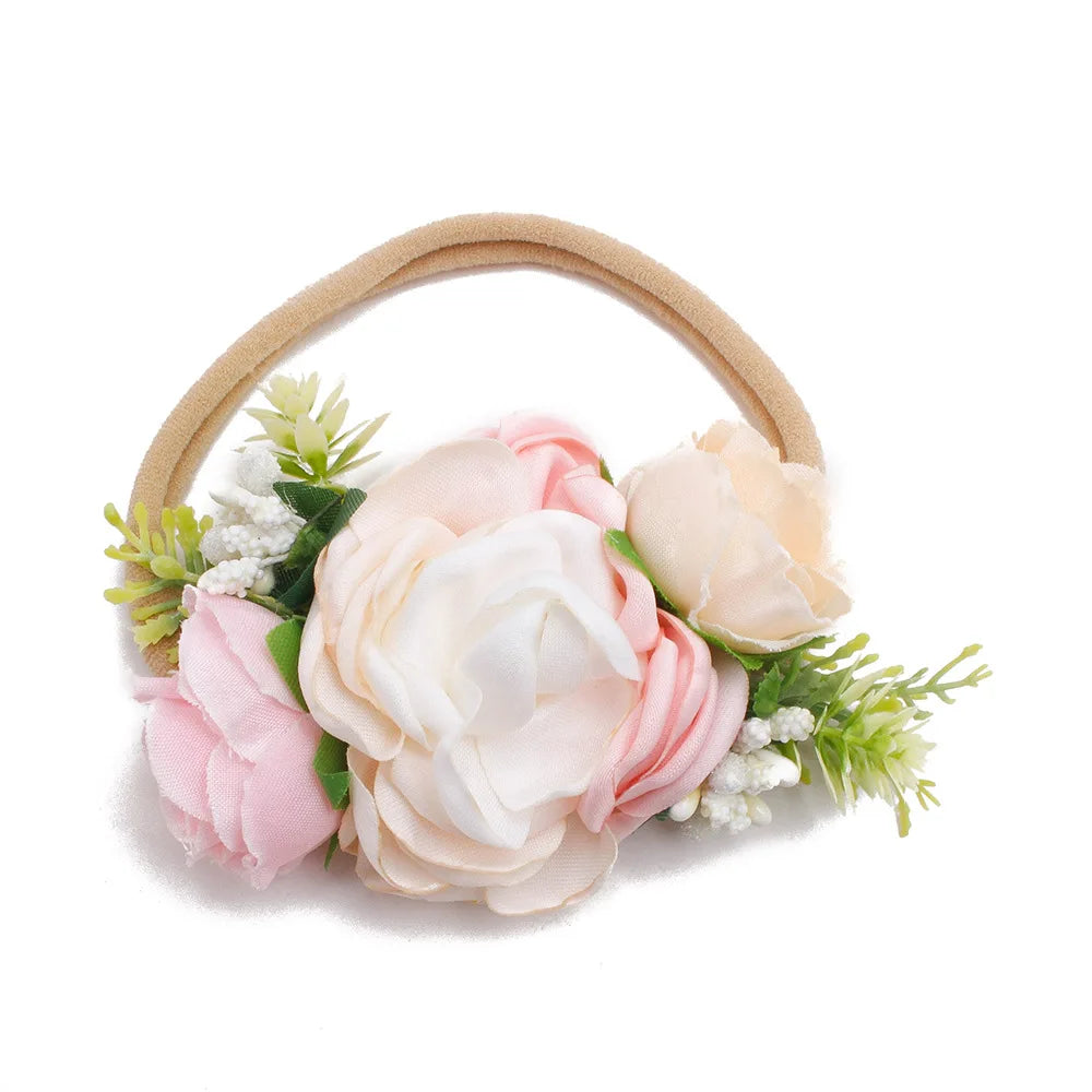 KMK - Toddler Elastic Floral Headband