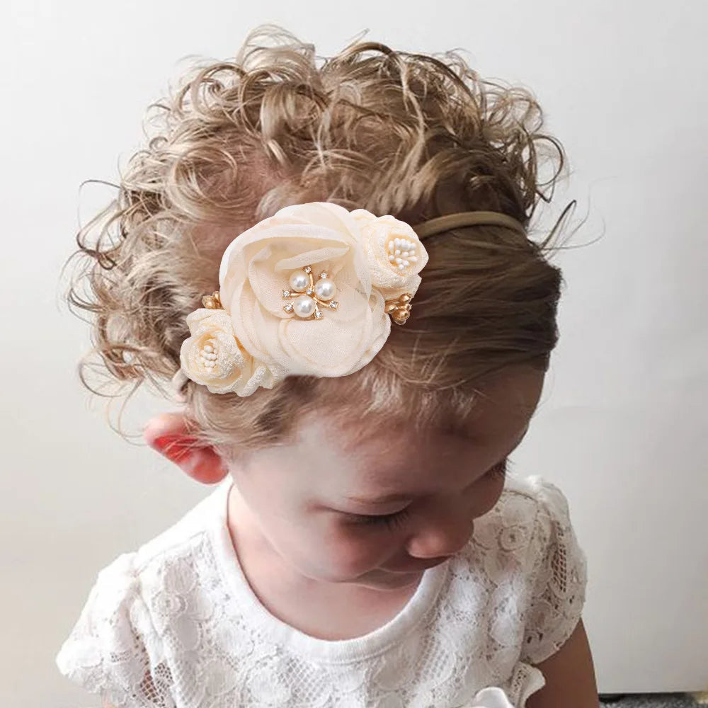 KMK - Toddler Elastic Floral Headband