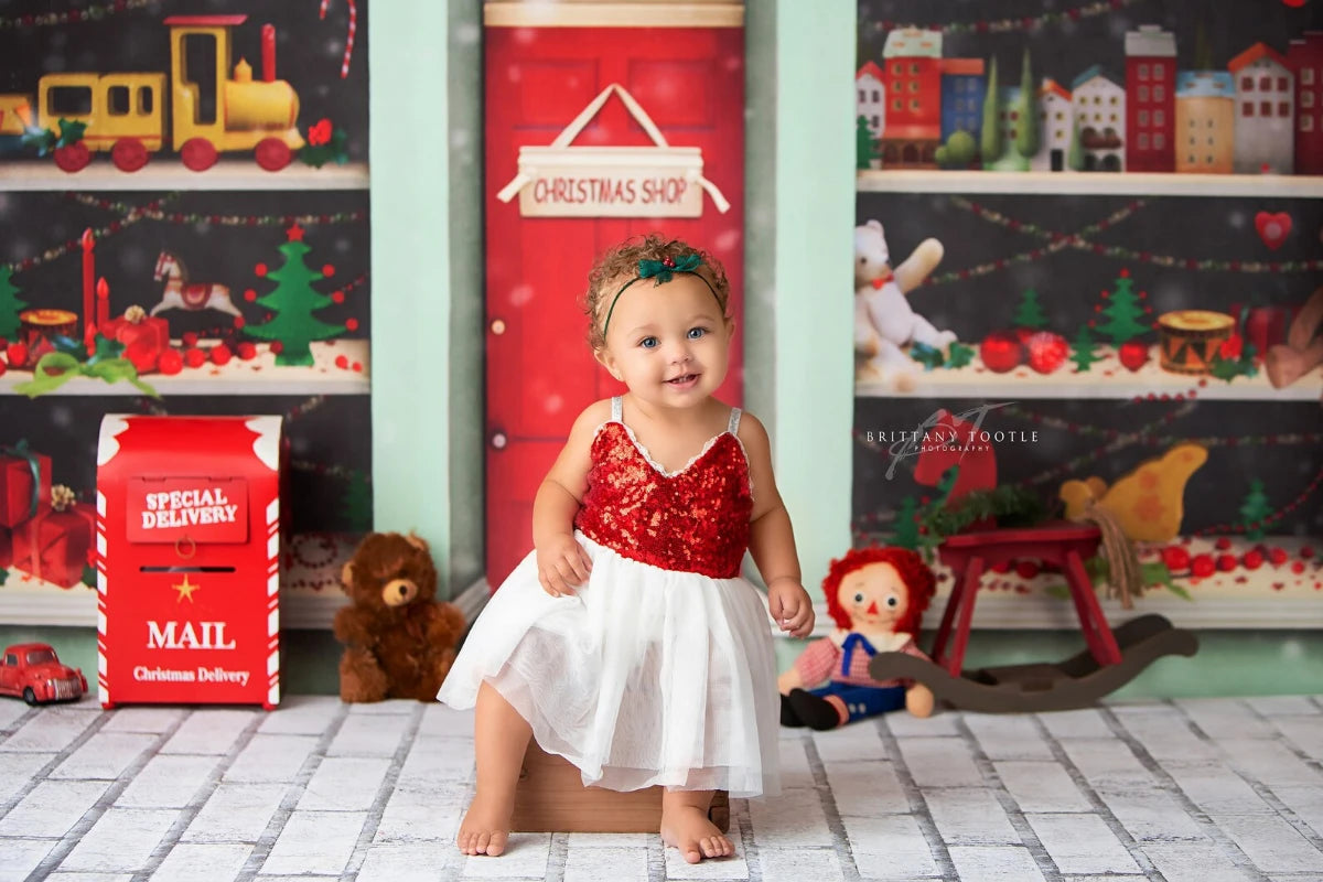 KMK - Toy Store Christmas Backdrop