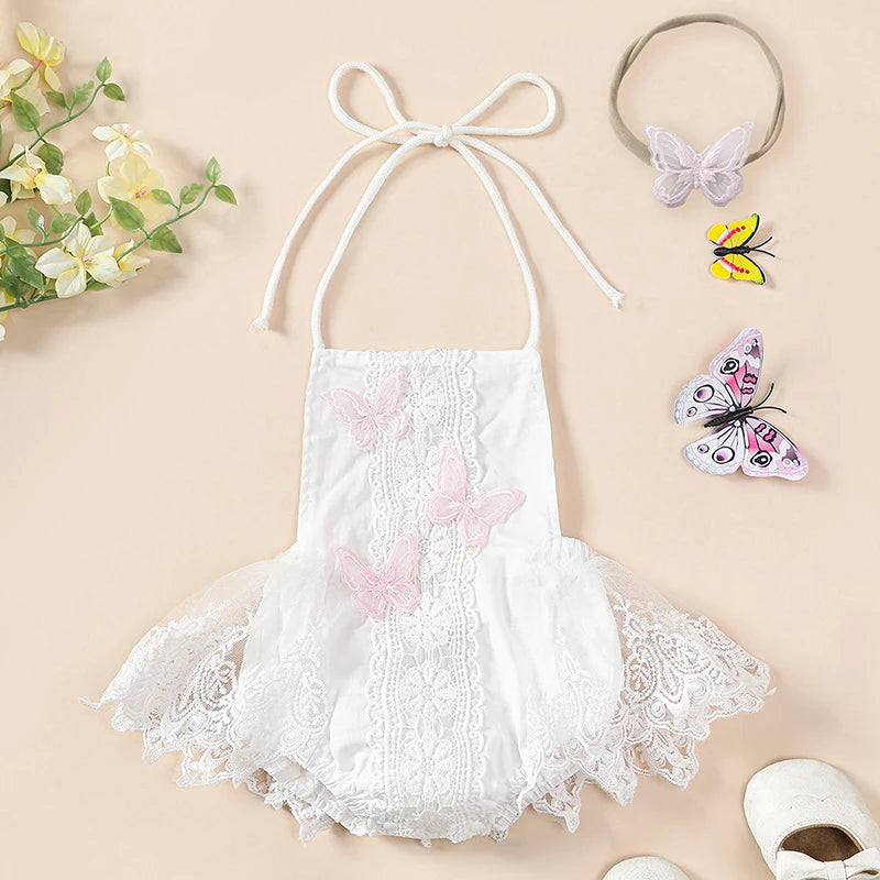 KMK - Tulle Patchwork Butterfly Romper