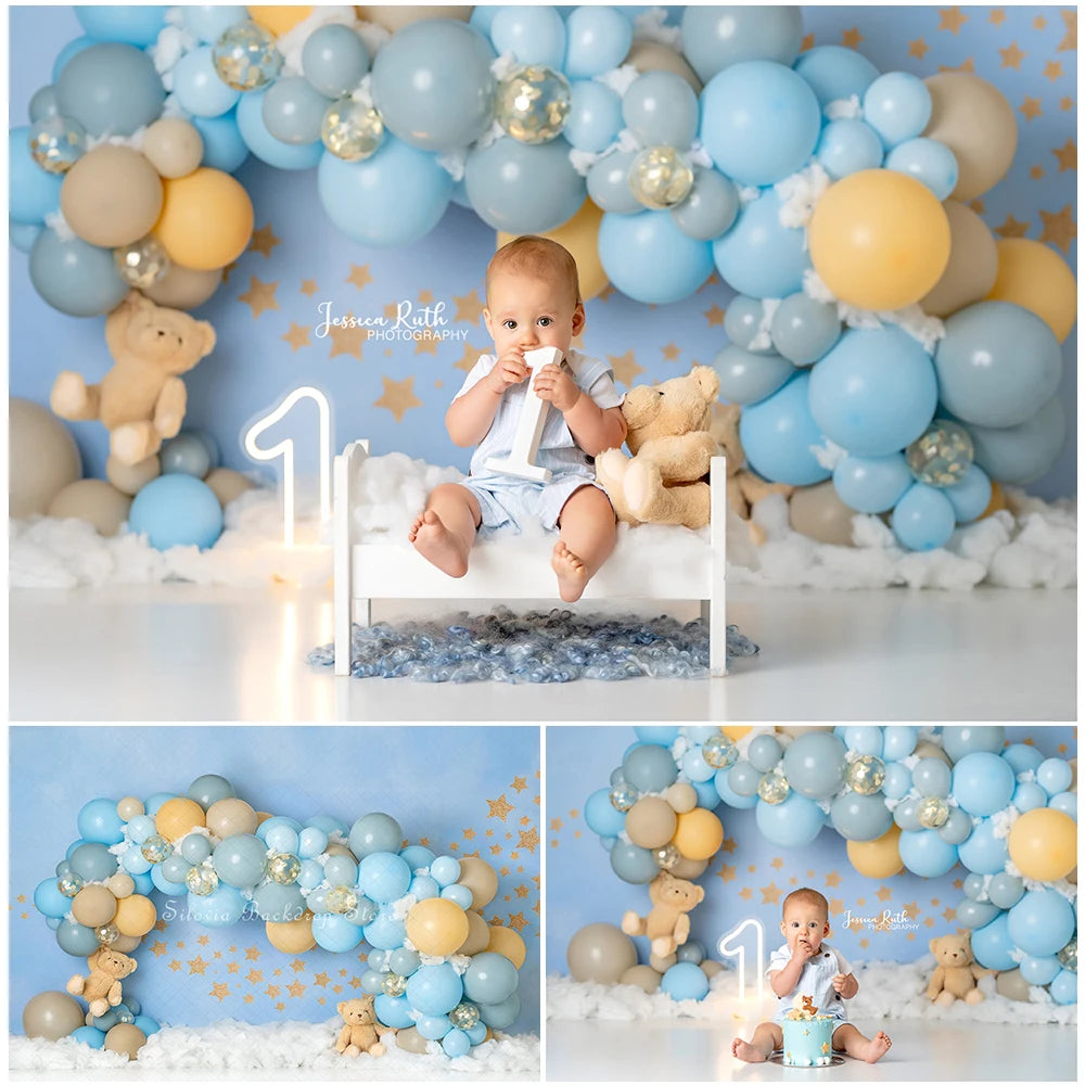 KMK - Twinkle Stars Bears Backdrop