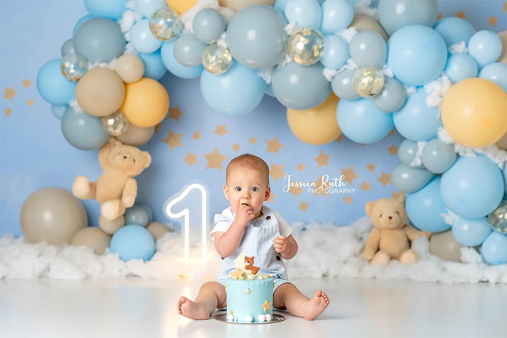 KMK - Twinkle Stars Bears Backdrop