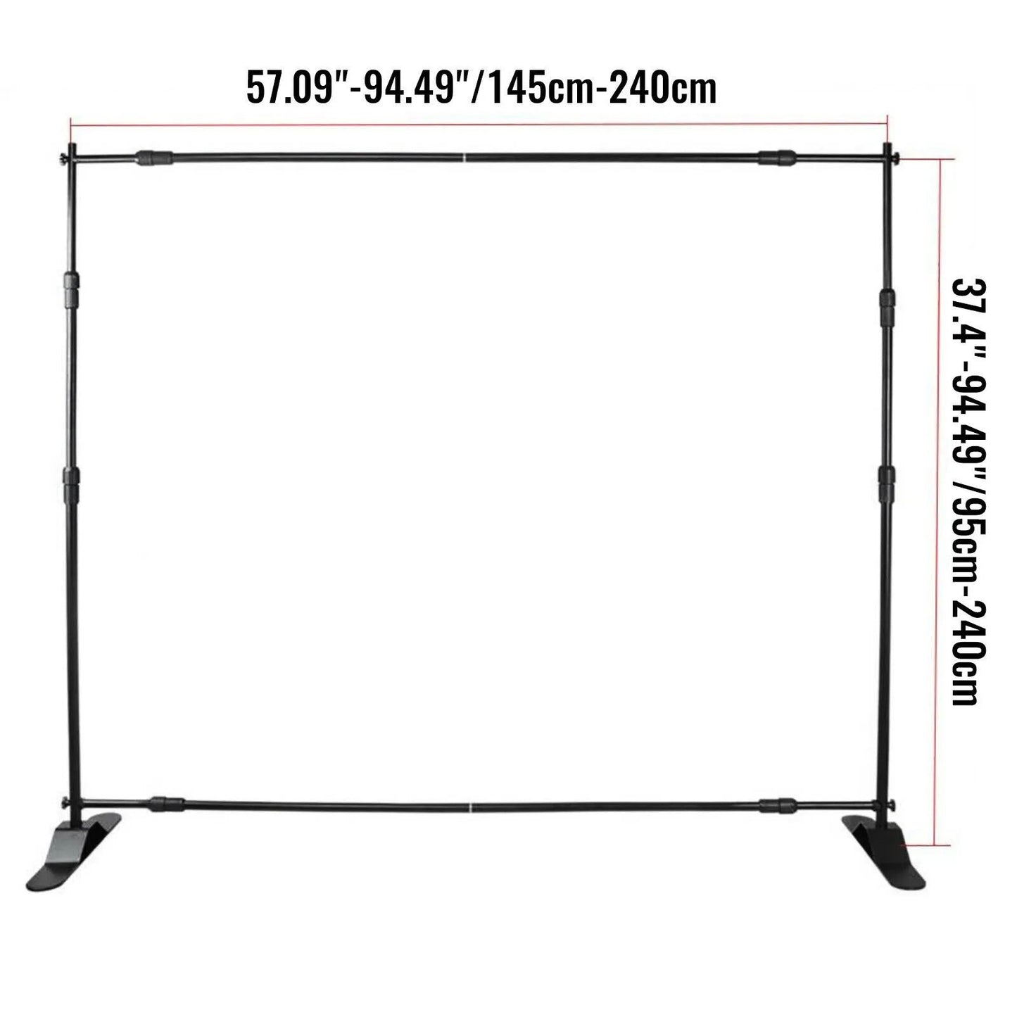 KMK - VEVOR 3x2.4M Backdrop Background Stand Adjustable