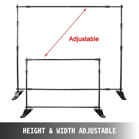 KMK - VEVOR 3x2.4M Backdrop Background Stand Adjustable