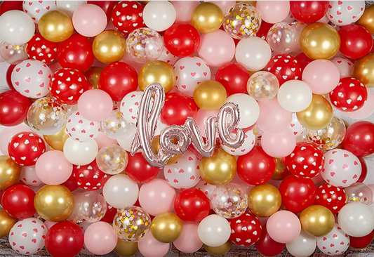 KMK - Valentine's Balloons Backdrop