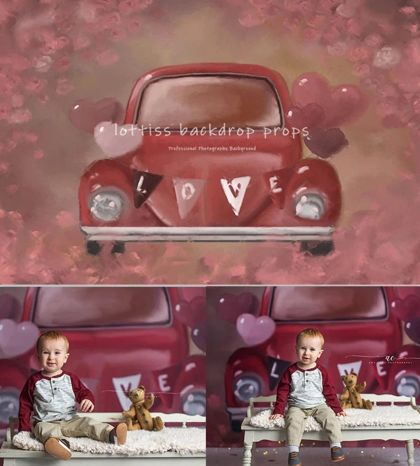 KMK - Valentine‘s Car Backdrop