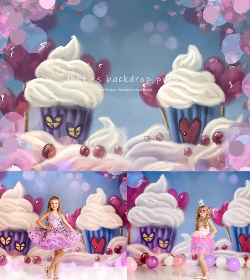 KMK - Valentine‘s Cupcakes Backdrop