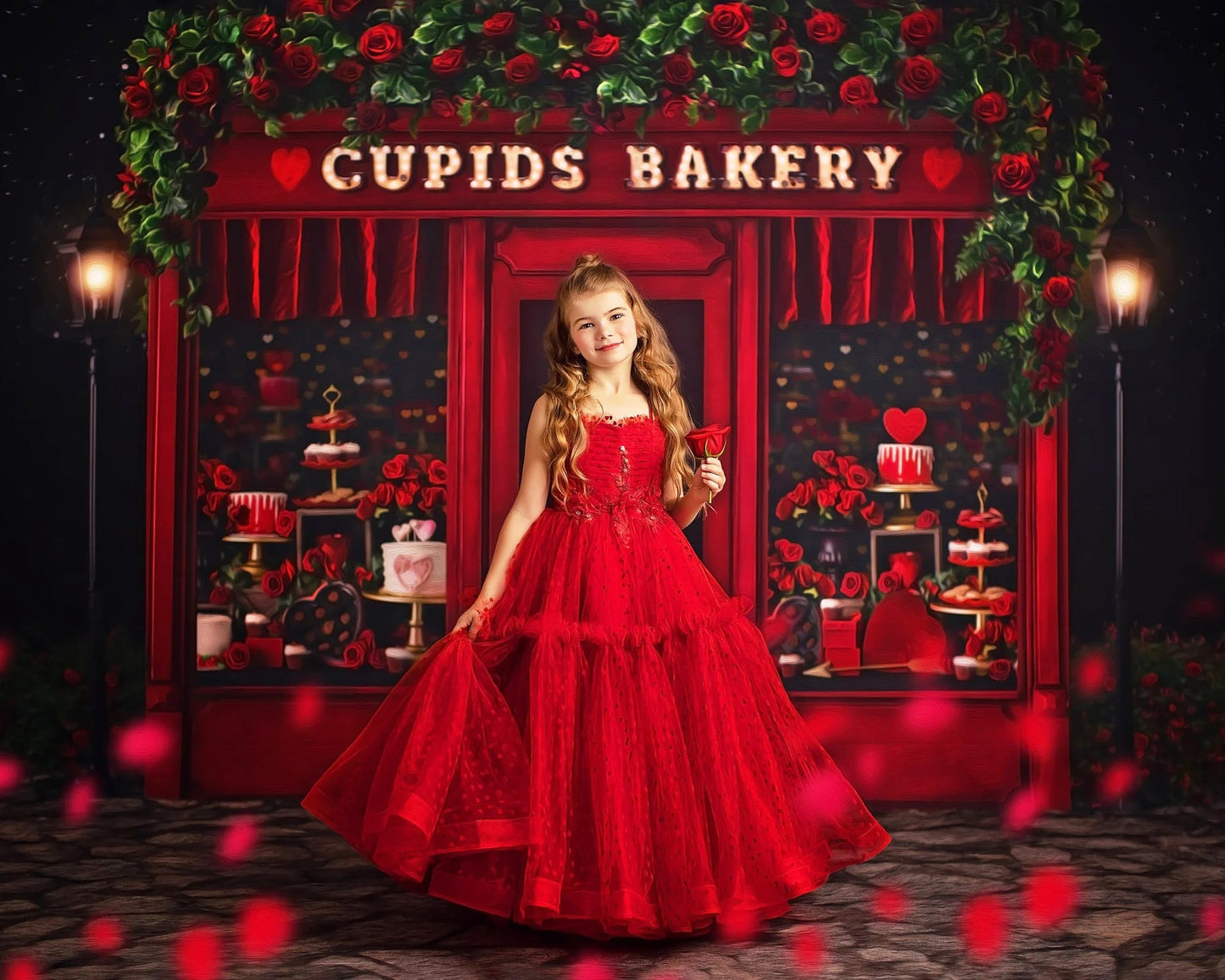 KMK - Valentine‘s Cupids Bakery Backdrop