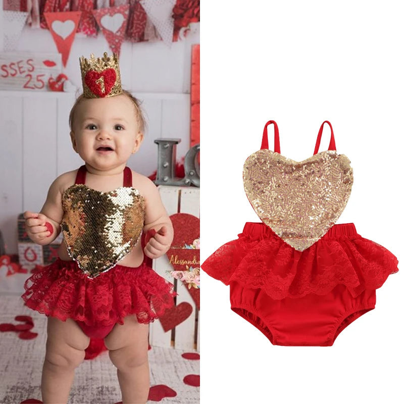 KMK - Valentines Heart Romper