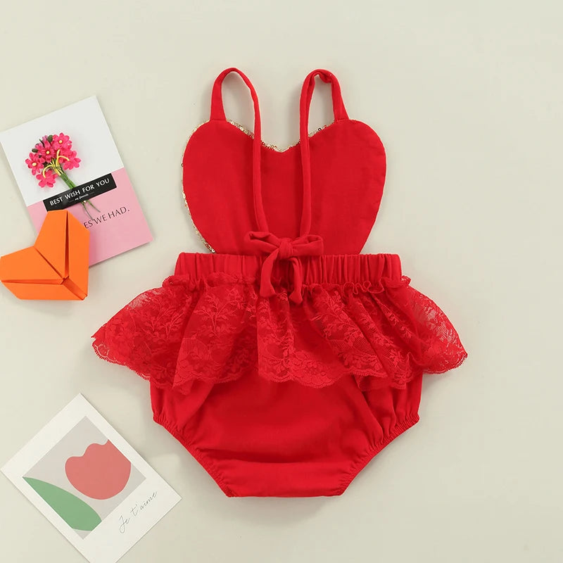 KMK - Valentines Heart Romper