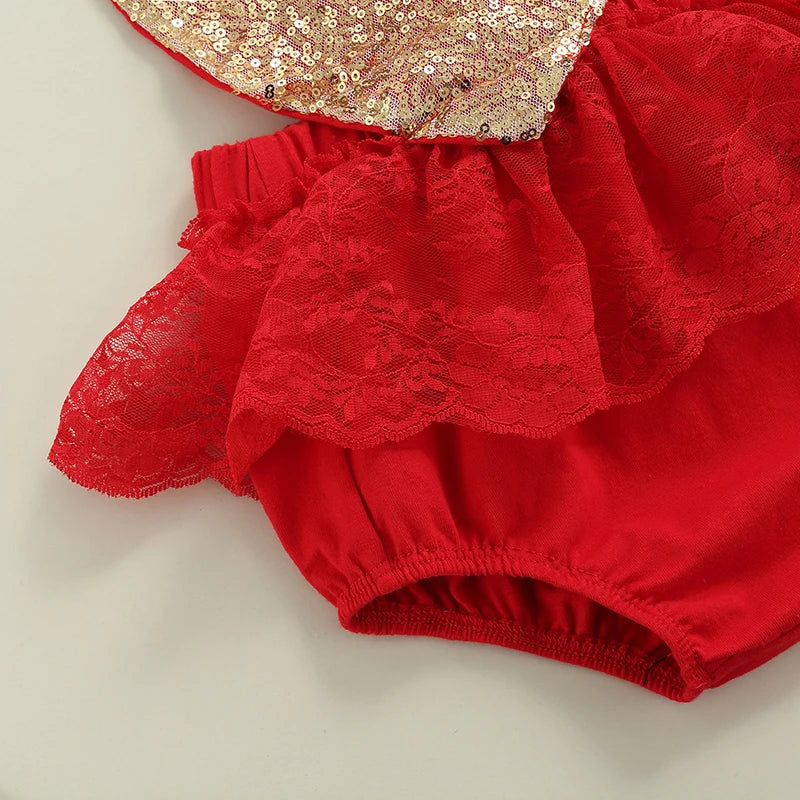 KMK - Valentines Heart Romper