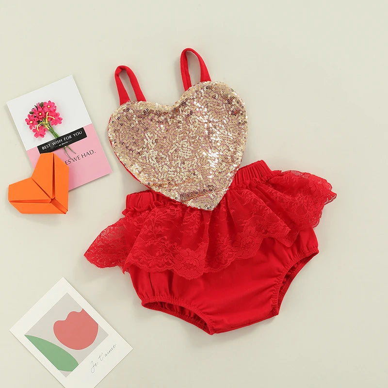 KMK - Valentines Heart Romper