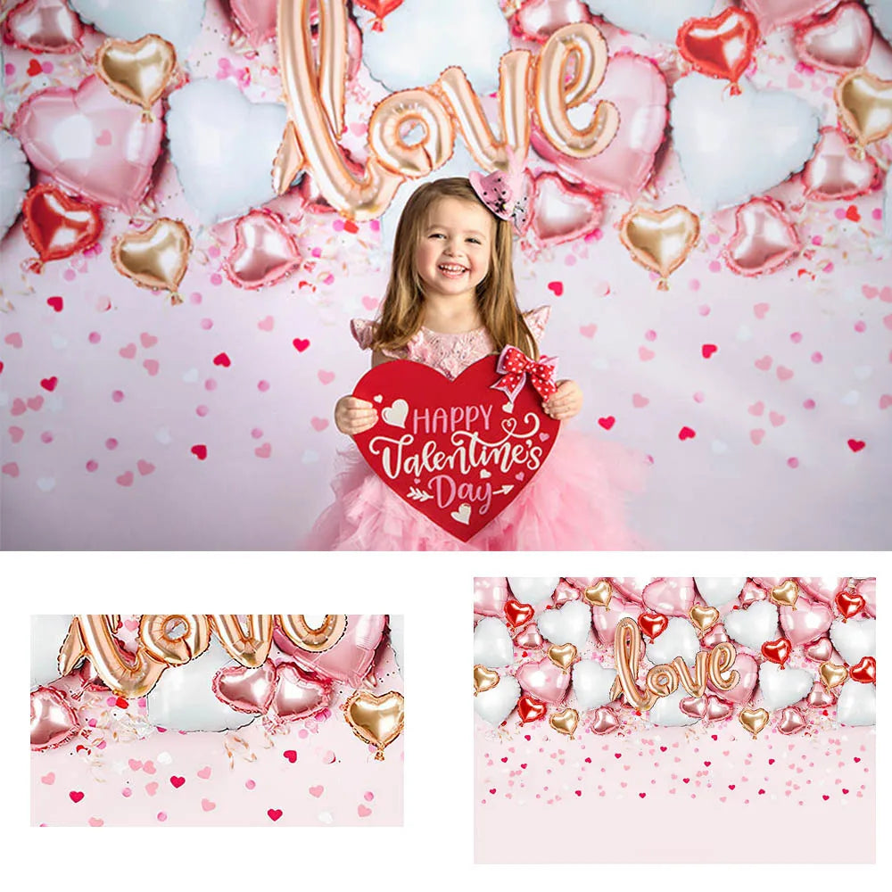 KMK - Valentine's Love Balloons Backdrop