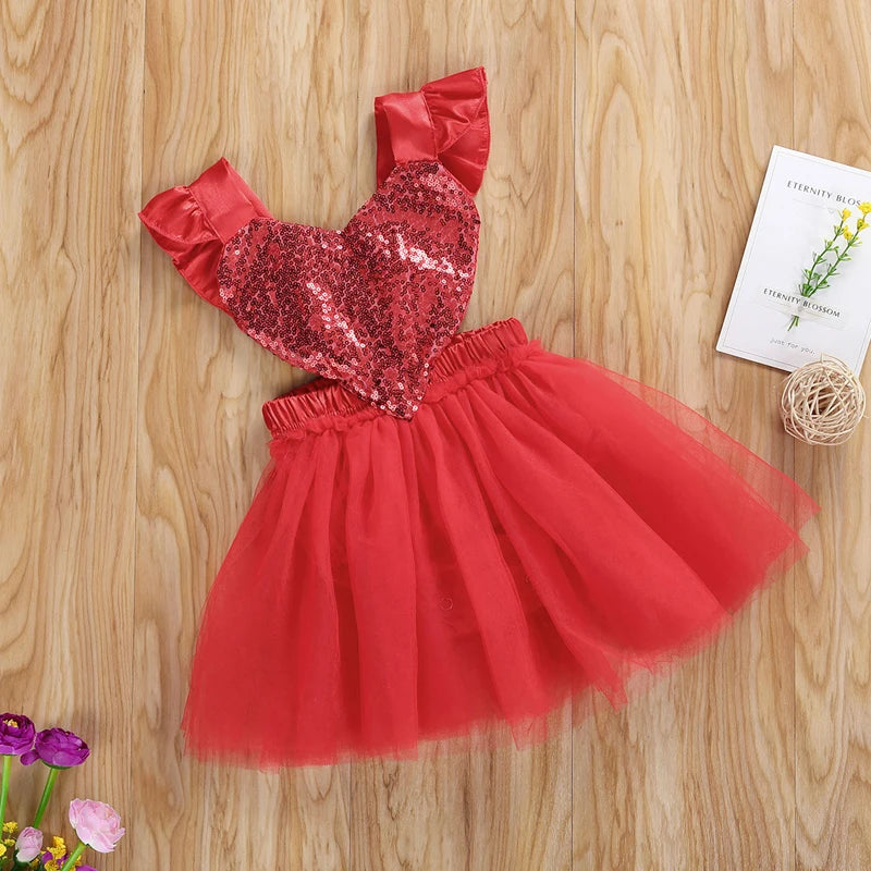 KMK - Valentines Sequins Heart Romper