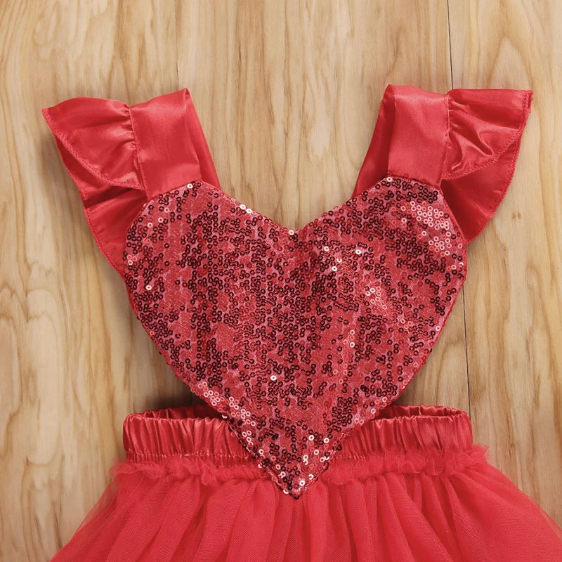 KMK - Valentines Sequins Heart Romper