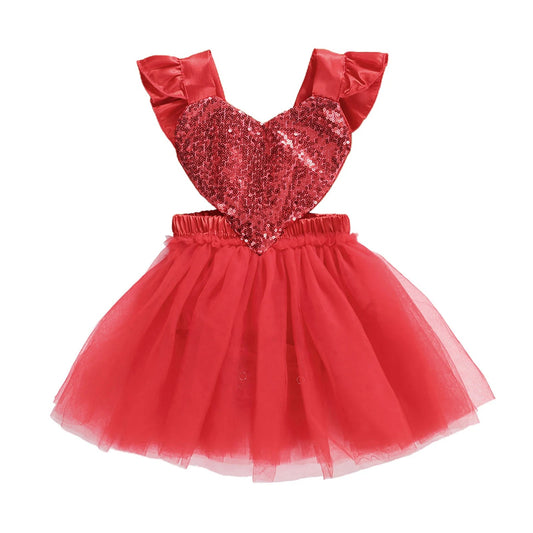 KMK - Valentines Sequins Heart Romper