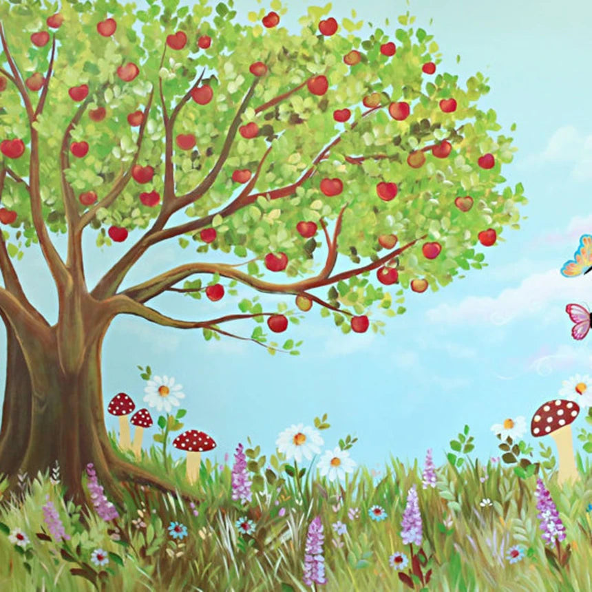 KMK - Watercolour Apple Tree Backdrop