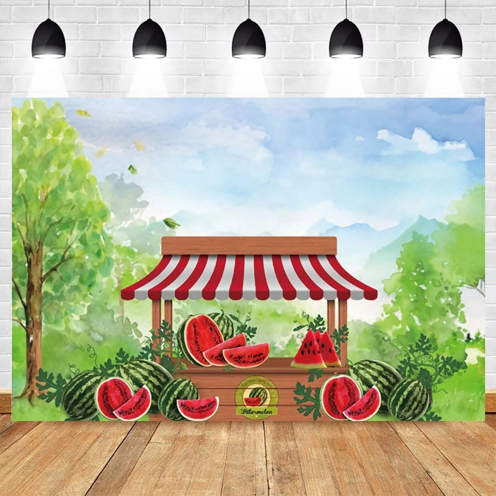 KMK - Watermelon Stand Backdrop