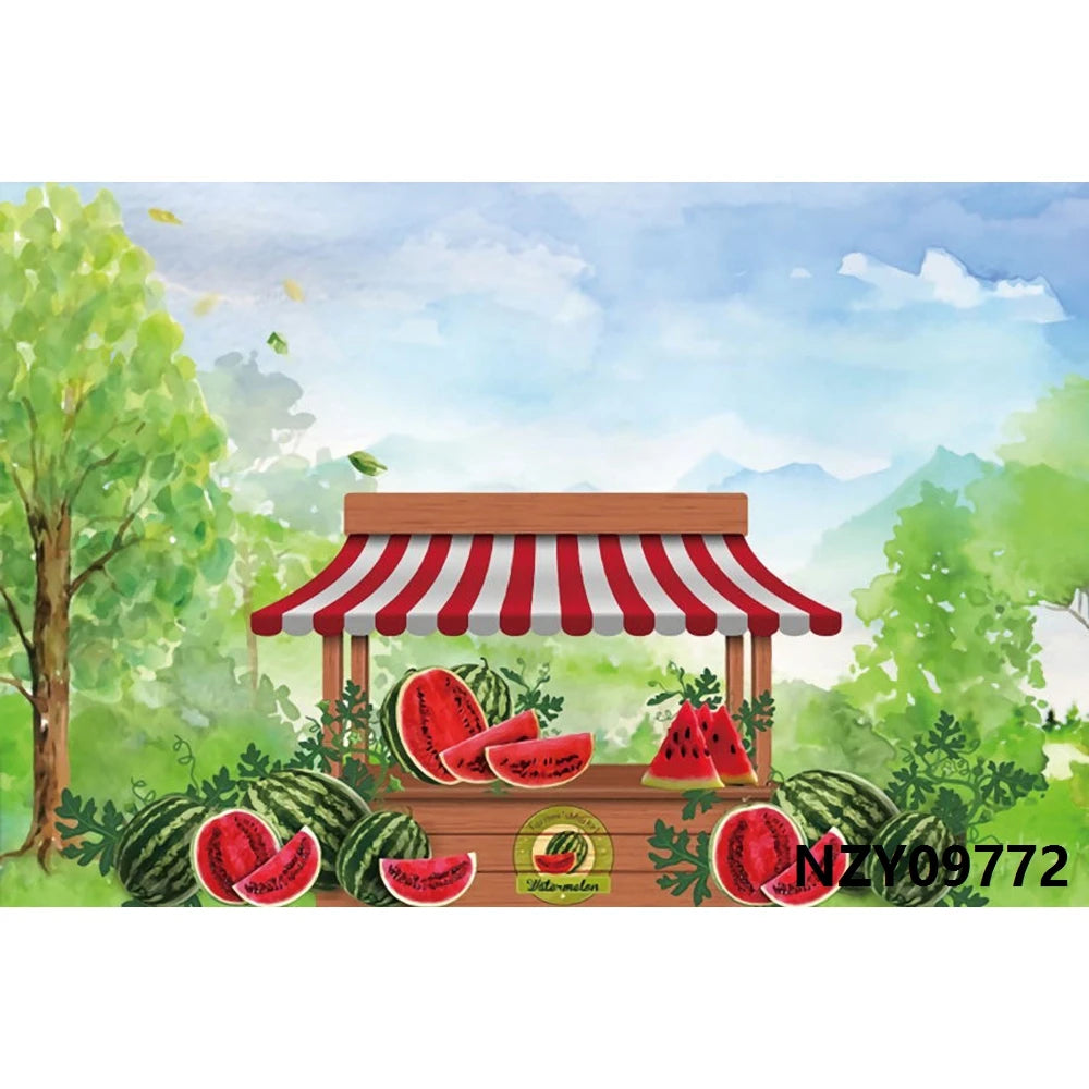 KMK - Watermelon Stand Backdrop