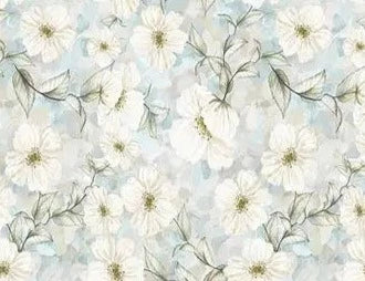 KMK - White Flower Watercolour Backdrop