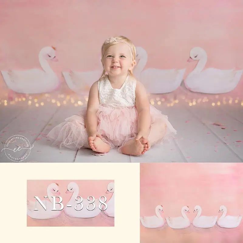 KMK - White Swan watercolour backdrop