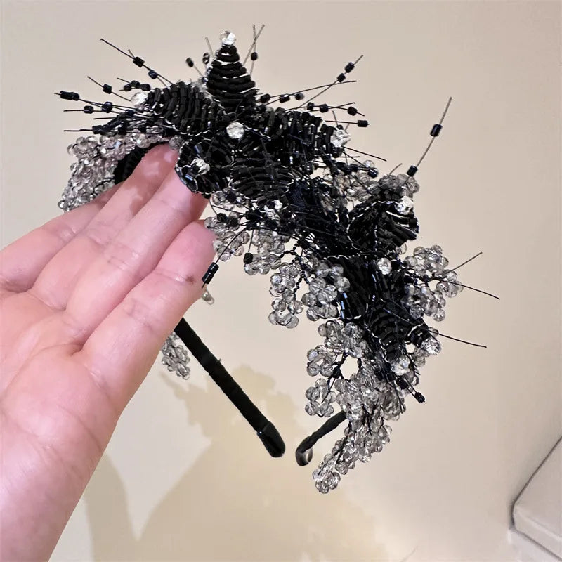 KMK - Wide Rhinestone Decorative Headband