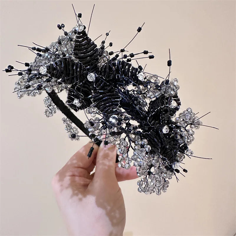 KMK - Wide Rhinestone Decorative Headband