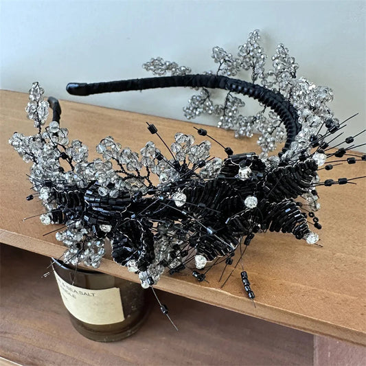 KMK - Wide Rhinestone Decorative Headband