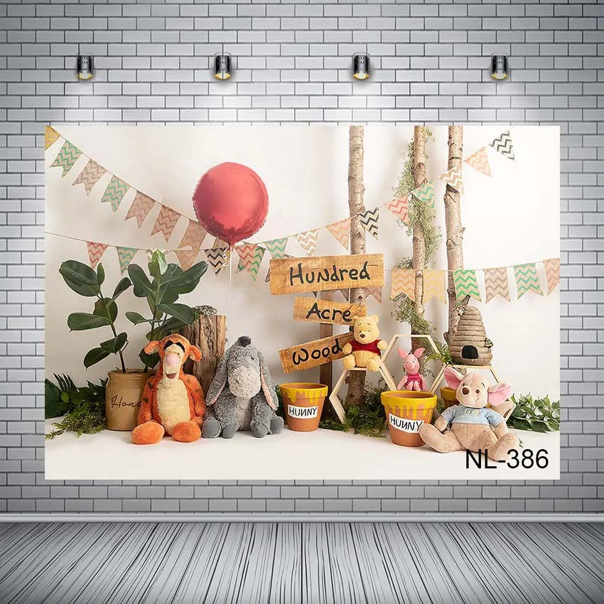 KMK - Winnie The Pooh Party Backdrop