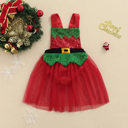 KMK - Xmas Sequin Lace Romper