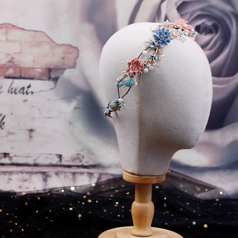 KMK - handmade beads Baroque flower crown