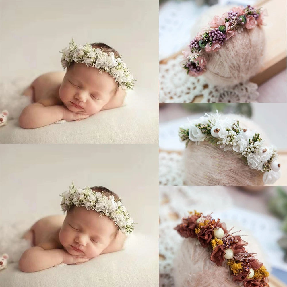 KMK - newborn floral headband