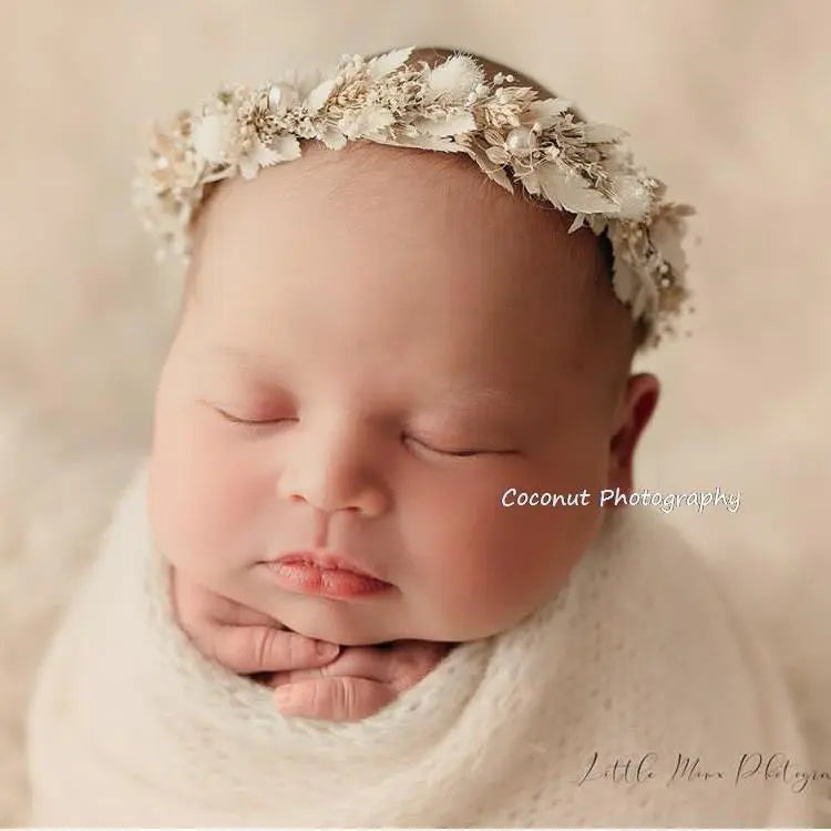 KMK - newborn floral headband - assorted colours