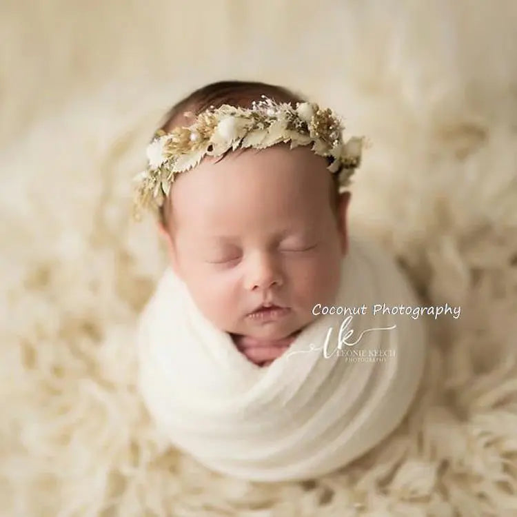 KMK - newborn floral headband - assorted colours