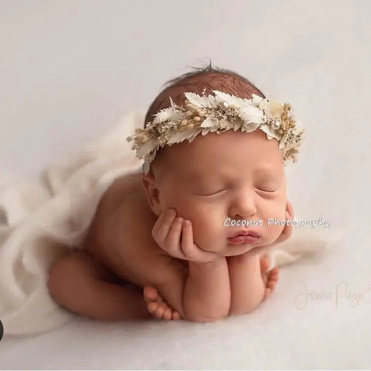 KMK - newborn floral headband - assorted colours