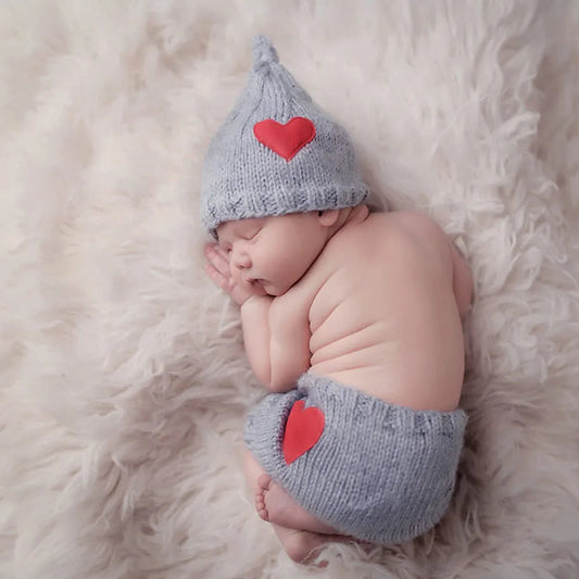 KMK - newborn knit outfit set