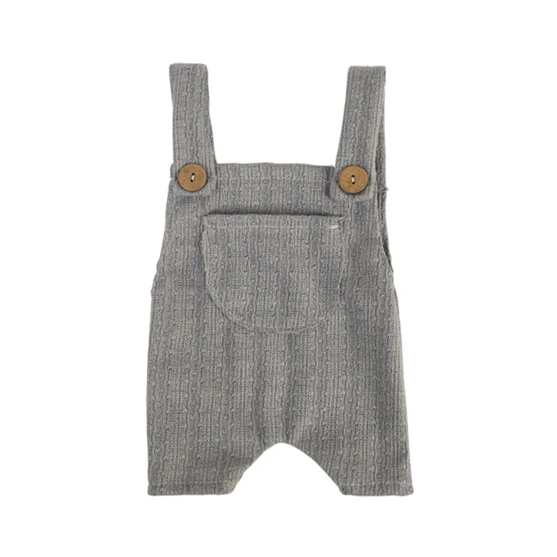 KMK - newborn stretchy Suspender romper