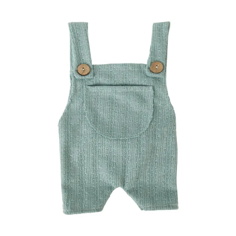 KMK - newborn stretchy Suspender romper