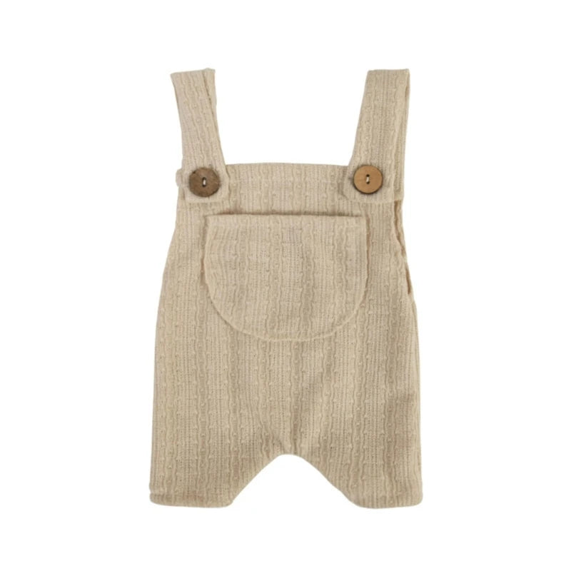 KMK - newborn stretchy Suspender romper