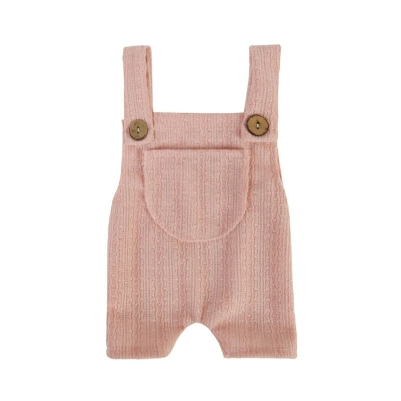 KMK - newborn stretchy Suspender romper