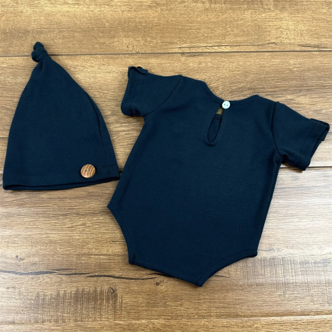 KMK - Newborn Romper + Hat 2Pcs/set