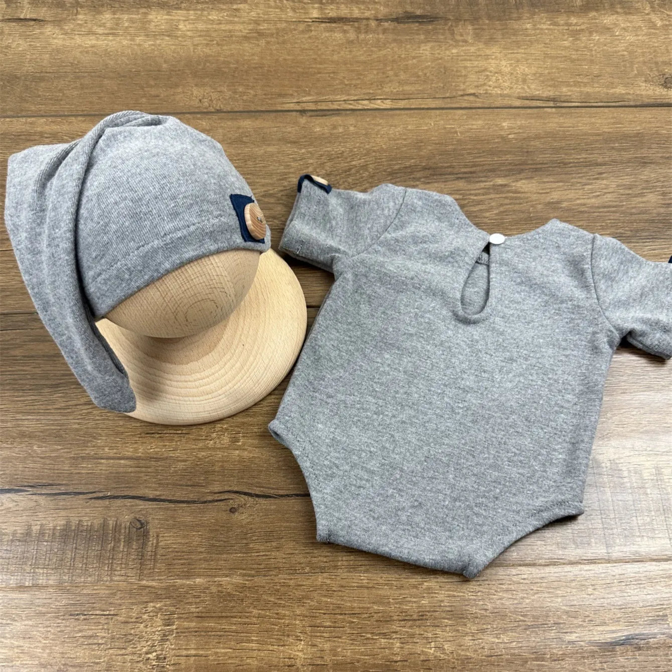 KMK - Newborn Romper + Hat 2Pcs/set