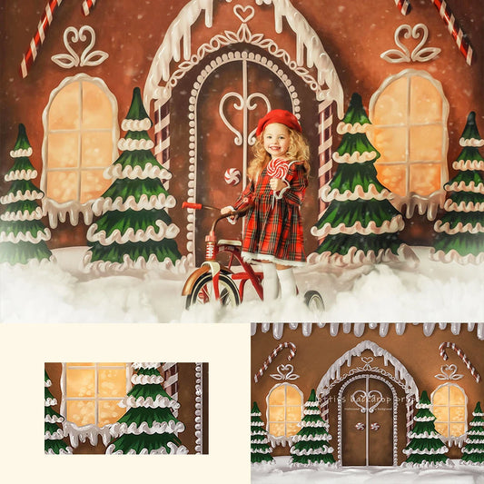 KMK - Gingerbread Headquarters Backdrop