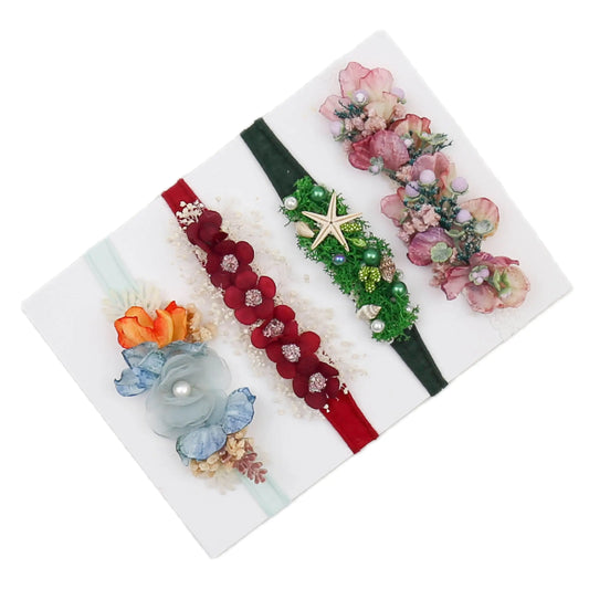 KMK - Handmade Floral Headband Pack